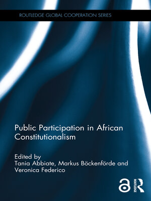 cover image of Public Participation in African Constitutionalism